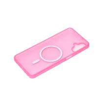 Силиконовый чехол SOFT MATT с поддержкой MagSafe для Samsung A07 rose red