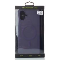 Силиконовый чехол SOFT MATT с поддержкой MagSafe для Samsung A07 dark purple