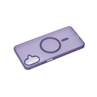 Силиконовый чехол SOFT MATT с поддержкой MagSafe для Samsung A07 dark purple