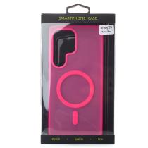 Силиконовый чехол SOFT MATT с поддержкой MagSafe для Samsung S25 Ultra rose red