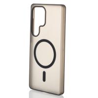 Силиконовый чехол SOFT MATT с поддержкой MagSafe для Samsung S25 Ultra black