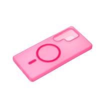 Силиконовый чехол SOFT MATT с поддержкой MagSafe для Samsung S24 Ultra rose red