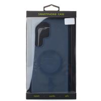 Силиконовый чехол SOFT MATT с поддержкой MagSafe для Samsung S24 Ultra dark blue