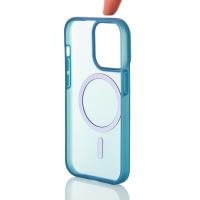 Силиконовый чехол SOFT MATT с поддержкой MagSafe для iPhone 13/14 dark blue