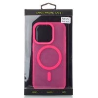 Силиконовый чехол SOFT MATT с поддержкой MagSafe для iPhone 16 Pro rose red