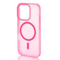 Силиконовый чехол SOFT MATT с поддержкой MagSafe для iPhone 16 Pro rose red