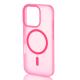 Силиконовый чехол SOFT MATT с поддержкой MagSafe для iPhone 16 Pro rose red