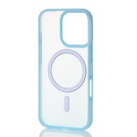 Силиконовый чехол SOFT MATT с поддержкой MagSafe для iPhone 16 Pro Max light blue