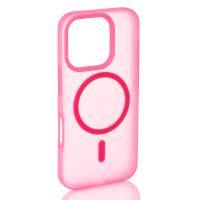 Силиконовый чехол SOFT MATT с поддержкой MagSafe для iPhone 16 Pro Max rose red
