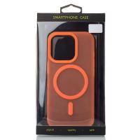 Силиконовый чехол SOFT MATT с поддержкой MagSafe для iPhone 16 Pro Max orange