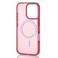 Силиконовый чехол SOFT MATT с поддержкой MagSafe для iPhone 16 Pro Max cherry red