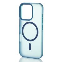 Силиконовый чехол SOFT MATT с поддержкой MagSafe для iPhone 16 Pro Max dark blue