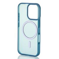 Силиконовый чехол SOFT MATT с поддержкой MagSafe для iPhone 16 Pro Max dark blue