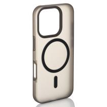 Силиконовый чехол SOFT MATT с поддержкой MagSafe для iPhone 16 Pro black