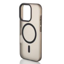 Силиконовый чехол SOFT MATT с поддержкой MagSafe для iPhone 16 Pro black