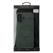Силиконовый чехол SOFT MATT с поддержкой MagSafe для iPhone 17 saga green
