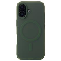 Силиконовый чехол SOFT MATT с поддержкой MagSafe для iPhone 17 saga green