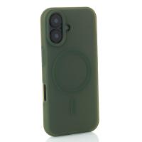 Силиконовый чехол SOFT MATT с поддержкой MagSafe для iPhone 17 saga green