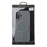 Силиконовый чехол SOFT MATT с поддержкой MagSafe для iPhone 17 grey
