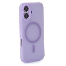 Силиконовый чехол SOFT MATT с поддержкой MagSafe для iPhone 17 pale purple