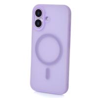 Силиконовый чехол SOFT MATT с поддержкой MagSafe для iPhone 17 pale purple