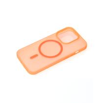 Силиконовый чехол SOFT MATT с поддержкой MagSafe для iPhone 15 orange
