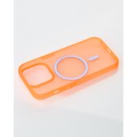 Силиконовый чехол SOFT MATT с поддержкой MagSafe для iPhone 15 orange