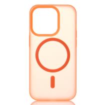 Силиконовый чехол SOFT MATT с поддержкой MagSafe для iPhone 15 orange