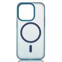 Силиконовый чехол SOFT MATT с поддержкой MagSafe для iPhone 15 dark blue