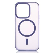 Силиконовый чехол SOFT MATTE с поддержкой MagSafe для iPhone 14 Pro dark purple