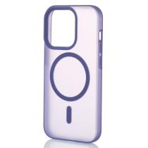 Силиконовый чехол SOFT MATTE с поддержкой MagSafe для iPhone 14 Pro dark purple