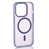 Силиконовый чехол SOFT MATTE с поддержкой MagSafe для iPhone 14 Pro dark purple