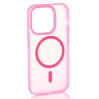 Силіконовий чохол SOFT MATT з підтримкою MagSafe для iPhone 14 Pro rose red