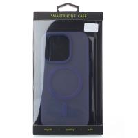 Силиконовый чехол SOFT MATTE с поддержкой MagSafe для iPhone 14 Pro Max dark purple