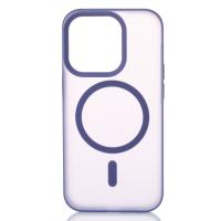 Силиконовый чехол SOFT MATTE с поддержкой MagSafe для iPhone 14 Pro Max dark purple