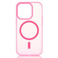 Силиконовый чехол SOFT MATTE с поддержкой MagSafe для iPhone 14 Pro Max rose red
