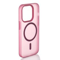 Силиконовый чехол SOFT MATTE с поддержкой MagSafe для iPhone 13 Pro Max cherry red