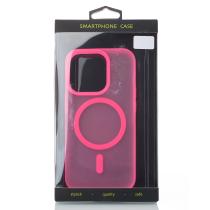 Силиконовый чехол SOFT MATTE с поддержкой MagSafe для iPhone 13/14 rose red