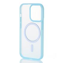Силиконовый чехол SOFT MATTE с поддержкой MagSafe для iPhone 12 Pro Max light blue