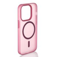 Силиконовый чехол SOFT MATT с поддержкой MagSafe для iPhone 15 cherry red