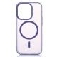Силиконовый чехол SOFT MATT с поддержкой MagSafe для iPhone 13/14 dark purple