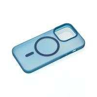 Силіконовий чохол SOFT MATT з підтримкою MagSafe для iPhone 14 Pro dark blue