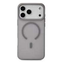 Силиконовый чехол SOFT MATTE с поддержкой MagSafe для iPhone 18 Pro grey