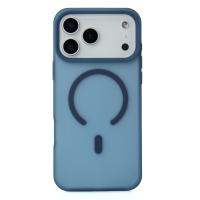 Силиконовый чехол SOFT MATTE с поддержкой MagSafe для iPhone 18 Pro dark blue
