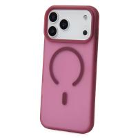 Силиконовый чехол SOFT MATTE с поддержкой MagSafe для iPhone 18 Pro cherry red