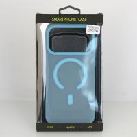 Силиконовый чехол SOFT MATTE с поддержкой MagSafe для iPhone 18 Pro Max light blue