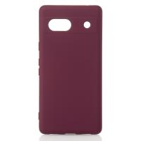 Силиконовый чехол SOFT Silicone Case для Google Pixel 8A (без лого) бордовый
