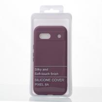 Силиконовый чехол SOFT Silicone Case для Google Pixel 8A (без лого) бордовый