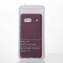 Силиконовый чехол SOFT Silicone Case для Google Pixel 7A (без лого) бордовый