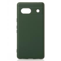 Силіконовий чохол SOFT Silicone Case для телефону Google Pixel 7A (без лого) темно-зелений